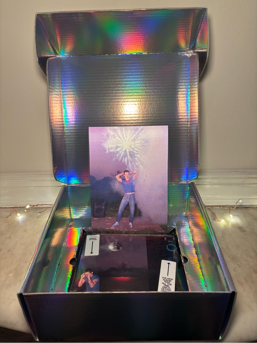 Harry Styles KISS ALL THE TIME. DISCO, OCCASIONALLY. Reflective Print + CD Set